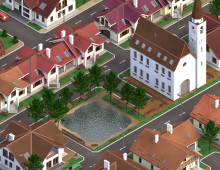 3D: Невелике містечко у ізометрії